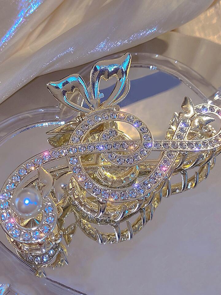 Musical Notes & Diamond Hair Claw